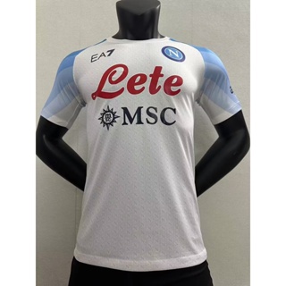[Player Version] 2324 New Napoli away เสื้อเชิ้ตฟุตบอล แขนสั้น สีขาว คุณภาพสูง