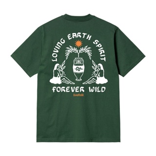 เสื้อยืดผ้าฝ้ายพิมพ์ลายLivefolk - Spirit Green T-Shirt