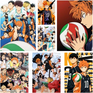 วอลเลย์บอล เด็กผู้ชาย เคลือบสีขาว กระดาษ ภาพวาด โปสเตอร์ อะนิเมะ Haikyuu โปสเตอร์ติดผนัง ศิลปะภาพ สําหรับห้องนั่งเล่น ตกแต่งบ้าน 42X30 ซม.