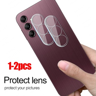 เคสกระจกใส ป้องกันเลนส์กล้อง 3D สําหรับ Samsung Galaxy A14 4G A34 A54 5G Sumsung A 54 34 14 1-2 ชิ้น