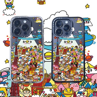 Casetify X Fuji By Murakami Takashi เคสอะคริลิค TPU ใส ขอบสีดํา สีขาว พร้อมกล่อง ลายโลโก้ สําหรับ Apple IPhone 11 12 13 14 Pro Max