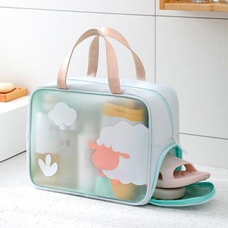 Swimming bag dry-wet separation fitness bag exercise bag childrens bath beach bag waterproof travel bag toiletries bag