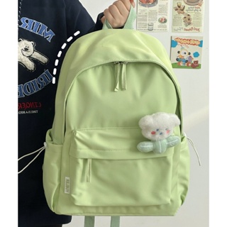 กระเป๋าเป้สะพายหลัง กระเป๋านักเรียน ลําลอง สไตล์เกาหลี สําหรับนักเรียนมัธยมต้น