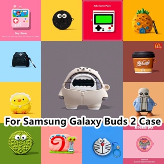 【จัดส่งด่วน】เคสหูฟัง แบบนิ่ม ลายการ์ตูนฉลาม สําหรับ Samsung Galaxy Buds 2 Samsung Galaxy Buds 2