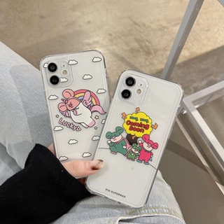 Creative Piggy Phone Case For Iphone 12 Phone Case for iPhone 13 ProMax Transparent 11 Soft Case XR Cartoon 7/8P/Xs