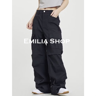 EMILIA SHOP  กางเกงขายาว กางเกงเอวสูง ผู้หญิงสไตล์เกาหลี Y2K เสื้อผ้าแฟชั่นผู้หญิง 2023 ใหม่  ins Korean Style Comfortable พิเศษ A20M03W 36Z230909