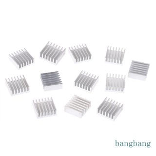 Bang ชุดฮีทซิงค์ระบายความร้อนหม้อน้ํา อลูมิเนียม สีเงิน 14x14x6 มม. 12 ชิ้น