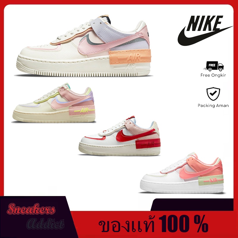 ของแท้-100-nk-af1-รองเท้าผู้ชายและผู้หญิง-รองเท้าผ้าใบรุ่น-macaron-ci0919-111