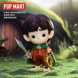 【ของแท้】POPMART The Lord Of The Rings Classic Series ตุ๊กตาฟิกเกอร์กล่องปริศนา เครื่องประดับ ของขวัญ