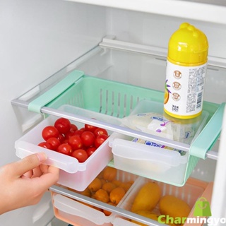 กล่องเก็บของในตู้เย็น กล่องถนอมอาหาร กล่องเก็บของในครัว วางซ้อนกันได้ กล่องพลาสติก ถาดเก็บของในตู้เย็น กล่