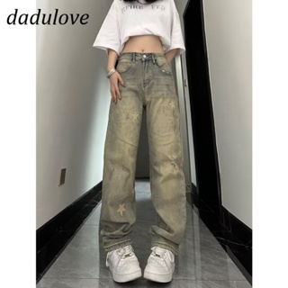 DaDulove💕 New American Ins High Street Retro Jeans Small Crowd High Waist Ripped Straight Pants Large Size Trousers