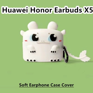 【Case Home】เคสหูฟัง แบบนิ่ม ลายการ์ตูนตลก สําหรับ Huawei Honor Earbuds X5 Huawei Honor Earbuds X5