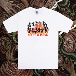 ร้อน 3 oversize T-shirt เสื้อยืด พิมพ์ลายสยองขวัญ Midsommar SIduru สไตล์วินเทจ S-5XL