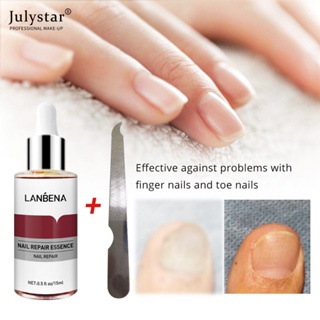 JULYSTAR NAIL Repair Essence Serum เชื้อราเล็บลบ Onychomycosis Toe Nourishing Brighten Hand Foot Skin Care