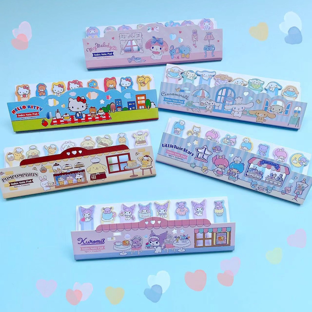 sanrio-กระดาษโน๊ต-แบบมีกาว-ลายซานริโอ้-diy-แบบสร้างสรรค์