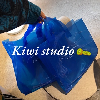 Kiwistudio 【แพ็คละ 50 ชิ้น】ถุงพลาสติกใส ลายตัวอักษรภาษาอังกฤษ แบบพกพา สําหรับผู้ชาย และผู้หญิง ~ 1HCYK121