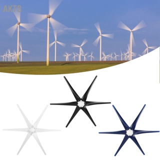 AKTS Professional Wind Turbines Small Windmill Generator 6 ใบมีด เครื่องจักรอุตสาหกรรม 800W
