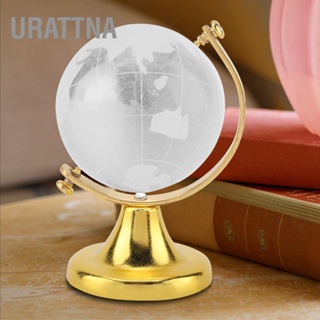 URATTNA Round Earth Globe แผนที่โลก Crystal Glass Ball Sphere ของขวัญตกแต่งบ้านสำนักงาน