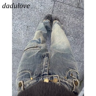 DaDulove💕 New American Ins Thin Section High Street Jeans Niche High Waist Wide Leg Pants Large Size Trousers