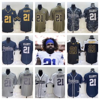 NFL Dallas Cowboys Ezekiel Elliott เสื้อยืดเสื้อสปอร์ต