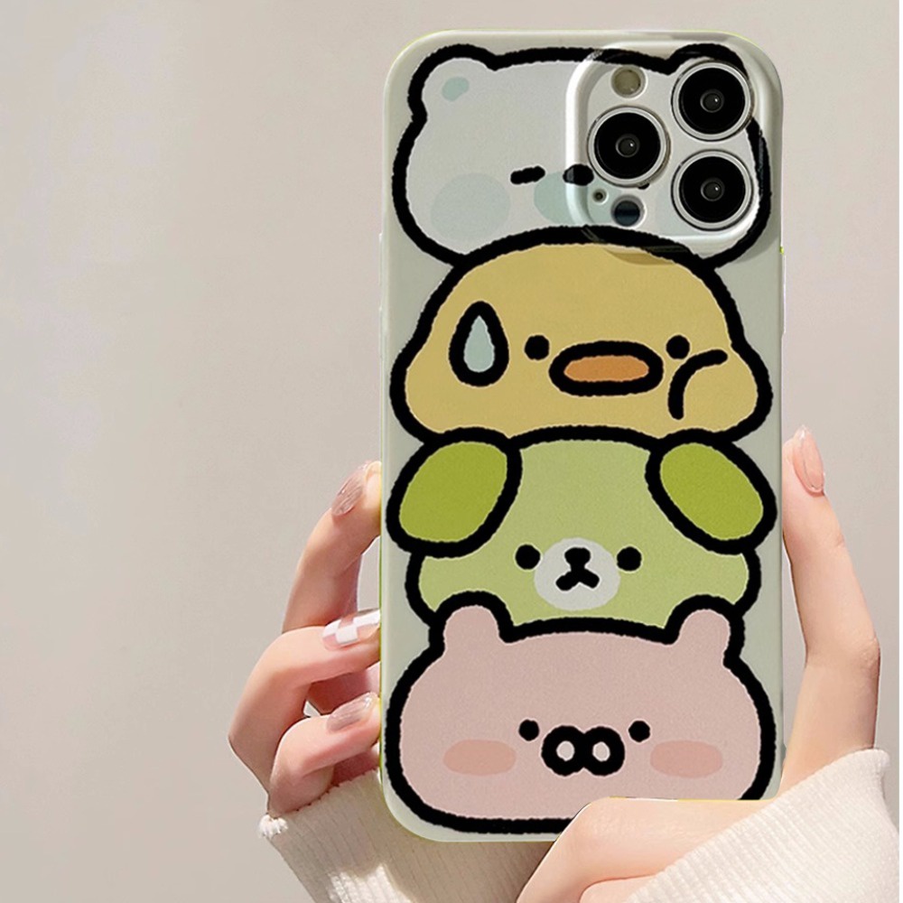 เคสโทรศัพท์มือถือ-tpu-กันฝุ่น-พิมพ์ลายการ์ตูนสัตว์กราฟฟิตี้-สําหรับ-iphone-11-12-13-14-pro-max