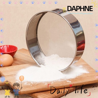 Daphne กระชอนตาข่ายสแตนเลสสําหรับกรองแป้งน้ําตาลเค้ก
