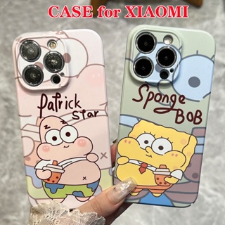 เคสโทรศัพท์มือถือแฟชั่น แบบแข็ง ลาย SpongeBob SquarePants สําหรับ Xiaomi 13 Ultra 12 Pro 12S 12T 12X Lite 11 11i Series 5G NE Mi 11X 10 10T 9