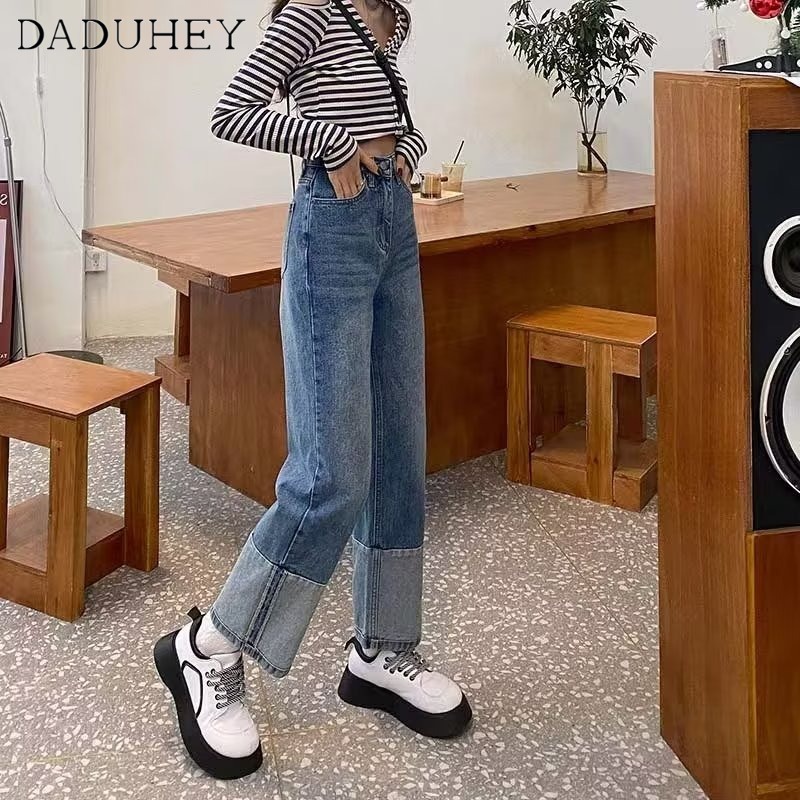 daduhey-american-style-retro-vibe-casual-pants-2023-summer-new-straight-retro-trousers