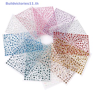 Buildvictories11 สติกเกอร์คริสตัล พลอยเทียม รูปใบหน้า เทศกาลฮาโลวีน สําหรับตกแต่งโทรศัพท์มือถือ ของเล่นเด็ก DIY TH