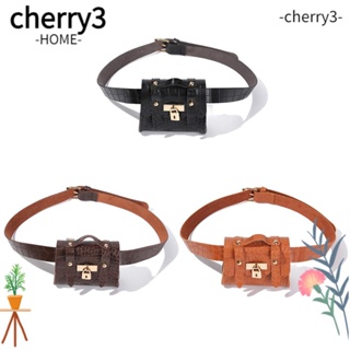 Cherry3 กระเป๋าคาดเอว แบบบาง แฟชั่นสําหรับผู้หญิง 2 In 1