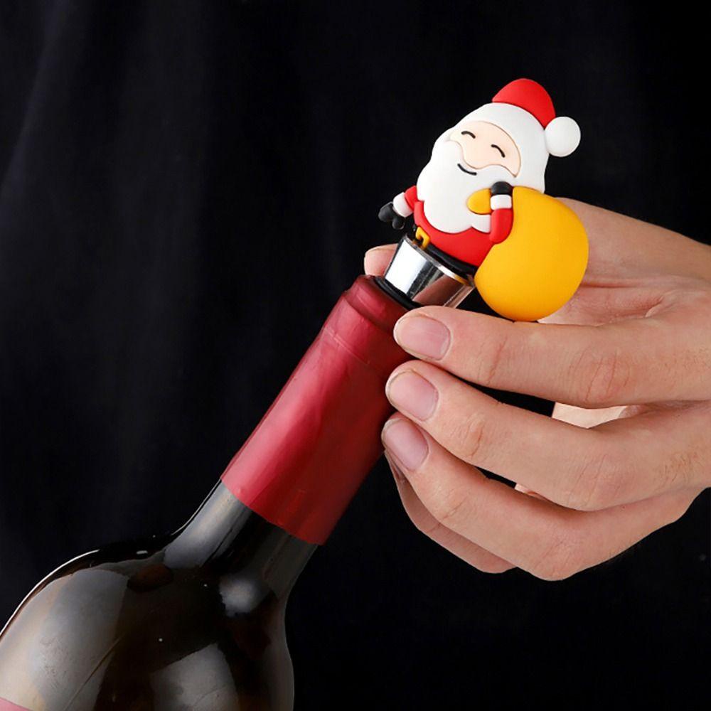 daphs-จุกปิดขวดไวน์-แบบโลหะผสม-ใช้ซ้ําได้-ของขวัญวันคริสต์มาส