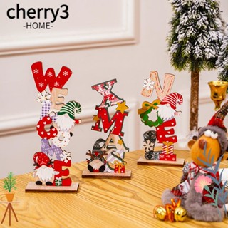 Cherry3 ขายดี จี้ไม้ ของขวัญคริสต์มาส สําหรับตกแต่งบ้าน 2 ชิ้น