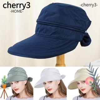 Cherry3 หมวกบังแดด แบบพับได้ เหมาะกับฤดูร้อน สําหรับกลางแจ้ง