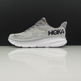 Hoka ONE ONE Clifton 9 รองเท้าผ้าใบลําลอง ระบายอากาศ เหมาะกับการวิ่ง เล่นกีฬา แฟชั่นสําหรับผู้ชาย ผู้หญิง hqaexl22 6272 10