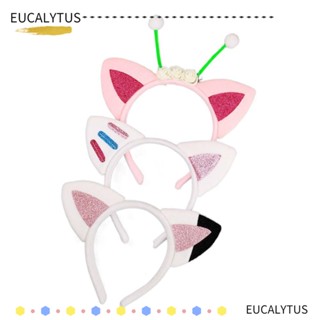 Eutus ที่คาดผม แต่งหูแมวน่ารัก พร็อพปาร์ตี้ฮาโลวีน สําหรับเด็กผู้หญิง