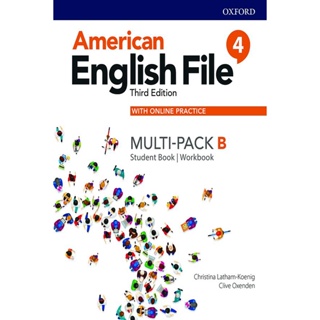 Bundanjai (หนังสือเรียนภาษาอังกฤษ Oxford) American English File 3rd ED 4B : Student Book/Workbook Multi-Pack with