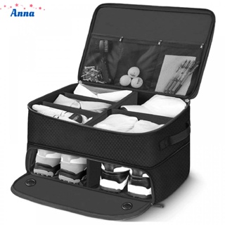【Anna】2 Layer Golf-Trunk Organizer Durable Storage Bag for Shoes Balls Tees Clothes