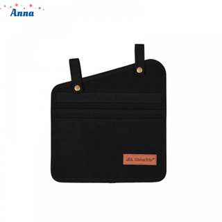 【Anna】Camping Chair Armrest Storage Bag Extended Canvas Side Bedside Hanging Pouch