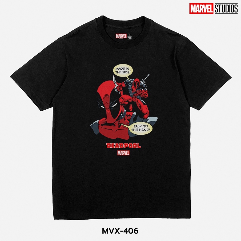เสื้อยืดการ์ตูน-ลาย-deadpool-ลิขสิทธ์แท้-marvel-comics-t-shirts-mvx-406