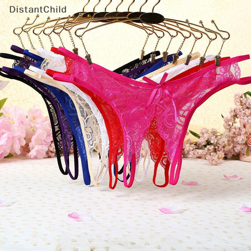 dsth-กางเกงชั้นในจีสตริง-พิมพ์ลายลูกไม้-ดอกไม้-สําหรับผู้หญิง