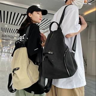กระเป๋าเป้สะพายหลัง กระเป๋าเดินทาง ผ้าแคนวาส ขนาดใหญ่ จุของได้เยอะ สไตล์เกาหลี มี 3 สี สําหรับผู้ชาย
