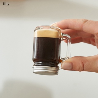ขวดโหลแก้วใส่น้ําผึ้ง นม กาแฟ น้ําผลไม้ ขนาดเล็ก แบบพกพา พร้อมฝาปิด สําหรับปาร์ตี้ บาร์ วอดก้า วิญญาณ