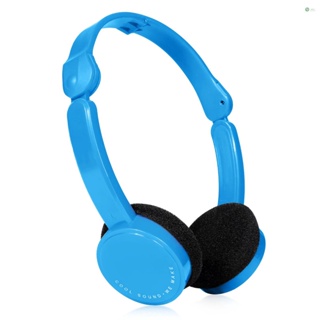 [พร้อมส่ง] ชุดหูฟัง แบบมีสาย 3.5 มม. พับได้ พกพาง่าย สําหรับเด็ก MP4 MP3 สมาร์ทโฟน แล็ปท็อป