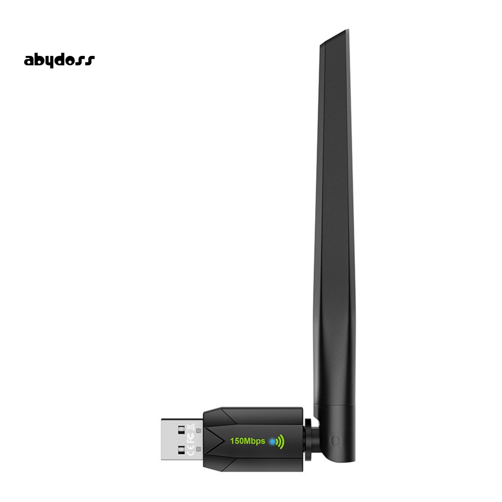 aby-อะแดปเตอร์การ์ดเครือข่ายไร้สาย-usb-150mbps-ความเร็วสูง-สําหรับแล็ปท็อป-เดสก์ท็อป-พร้อมตัวรับสัญญาณระยะไกล