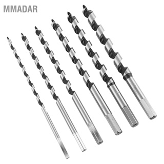 MMADAR 6PCS Auger เจาะ Bit Set 230mm Long Hex Shank Solid Ship for Wood Working