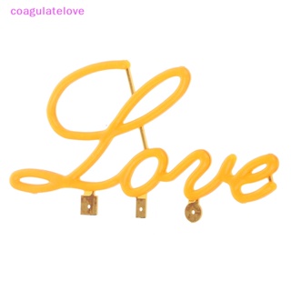 Coagulatelove หลอดไฟไดโอด LED 3V ยืดหยุ่น ลายตัวอักษร LOVE สําหรับตกแต่งงานปาร์ตี้ งานแต่งงาน