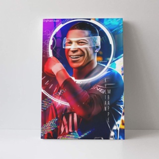 Mbappé ภาพวาดผ้าใบ ตกแต่งผนังบ้าน โปสเตอร์ศิลปะ ของขวัญสําหรับเด็กผู้ชาย และเด็กผู้หญิง ห้องนอน