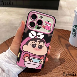 เคสโทรศัพท์มือถือ ซิลิโคนนิ่ม ลายชินจังน่ารัก สําหรับ Iphone 7 13pro 1214pro 11 DG5B