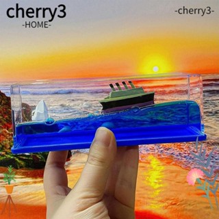 Cherry3 ของเล่นโมเดลเรือย้อย อะคริลิค คลายเครียด สร้างสรรค์ สําหรับตกแต่งบ้าน ออฟฟิศ