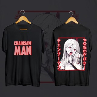 【สินค้าเฉพาะจุด】 Chainsaw Man Makima เสื้อยืดอะนิเมะญี่ปุ่นเสื้อผ้าสาวน่ารักเสื้อยืด